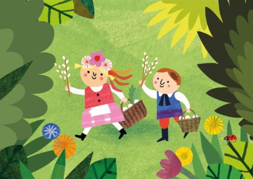 Kartka charytatywna Wielkanoc Fundacja Hospicyjna